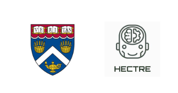 The logos of the Harvard Extension School and the Hectre project.